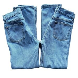 George Bundle of 2 Regular Straight 29x32 Light Wash Heavyweight Denim Jean